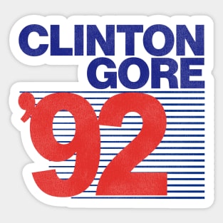 CLINTON GORE '92 Sticker